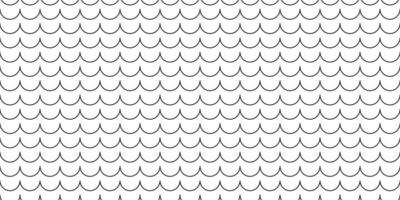 wave line seamless pattern vector