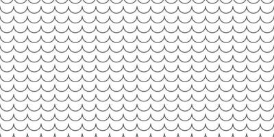 wave line seamless pattern vector