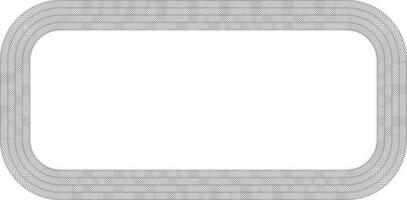 rounded rectangular chevron frame with copy space vector