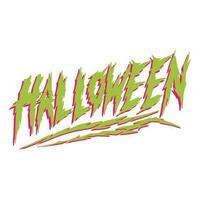 Brutal and Gore Handlettering Text of Halloween ,good for graphic design resouces, events, posters, tempates, prints, posters, and more. vector