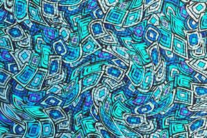 Hafttone pattern with geometric elements in blue tones. vector abstract gradient background