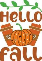 Hello Fall Best SVG Design Quality vector