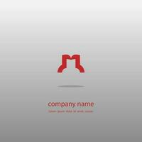 logo icon design letter M twin goose shape maroon color luxury elegant simple exclusive attractive mogoram futuristic modern for company eps 10 vector