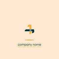 Logo Icon Design No 3 Symmetrical Shape Elegant Luxury Monogram Futuristic Simple Marine and Orange Colors for Large Companies EPS 10 vector