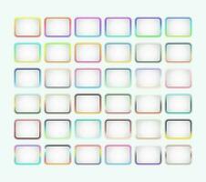 Gradient Color Frame Rectangle Element vector