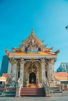 Bangkok, Thailand - FEBRUARY 17,2023 The Architecture Of  Wat Pariwas,,Beautiful Temple In Bangkok Or,Temple In Thailand. photo