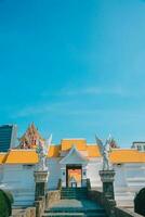 Bangkok, Thailand - FEBRUARY 17,2023 Beautiful Temple In Bangkok Or Wat Pariwas,Temple In Thailand. photo