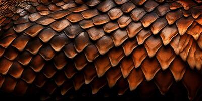 Dragon scale texture. Dragon, dinosaur skin background. Squama of fish, mermaid, reptile or fantasy monster. Monster leather background. Abstract fantasy pattern. photo