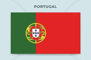 Portugal national flag design template vector