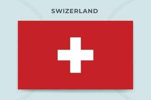 Swizerland national flag design template vector