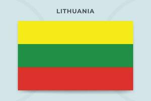 Lithuania national flag design template vector