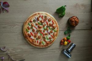 Pizza photo background and Pizza wallpaper or pizza food photo