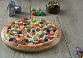 Pizza photo background and Pizza wallpaper or pizza food photo