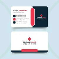 Creative and clean modern professional business card template design vector