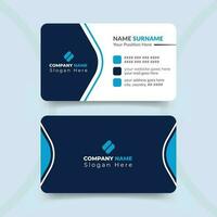 Creative and clean modern professional business card template design vector