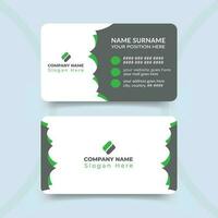 Creative and clean modern professional business card template design vector