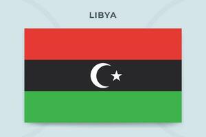 Libia nacional bandera diseño modelo vector