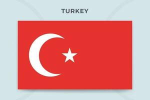 Turquía nacional bandera diseño modelo vector