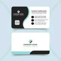 Creative and clean modern professional business card template design vector