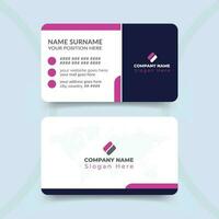 Creative and clean modern professional business card template design vector