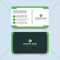 Modern professional business card design template vector