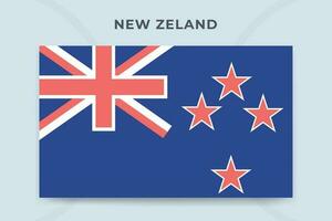 New zeland national flag design template vector