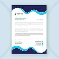 Modern Business Letterhead Design Template vector