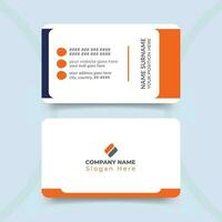 Modern professional business card design template vector