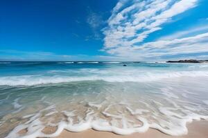 hermosa tropical playa antecedentes hecho con ai generado foto