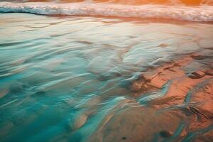 hermosa tropical playa antecedentes hecho con ai generado foto