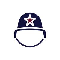 Helmet icon solid maroon navy colour military symbol perfect. vector