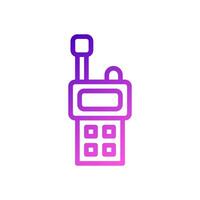 Walkie Talkie icon gradient purple pink colour military symbol perfect. vector