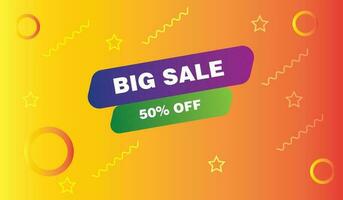 big sale discount vector background design