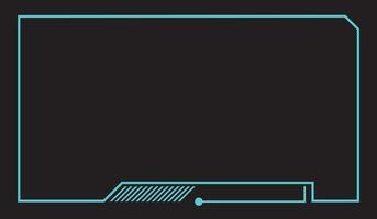 Futuristic user interface HUD vector