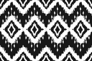 Ethnic ikat seamless pattern in tribal. Aztec geometric ethnic ornament print. Ikat pattern style. vector