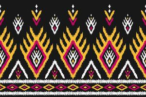 Abstract ethnic pattern art. Ikat seamless pattern traditional. American, Mexican style. vector