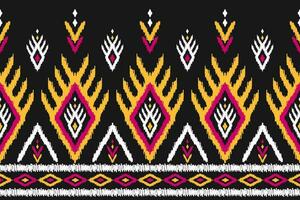 Abstract ethnic pattern art. Ikat seamless pattern traditional. American, Mexican style. vector