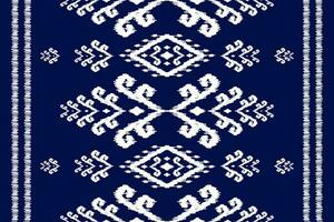 Abstract ethnic pattern art. Ikat seamless pattern traditional. American, Mexican style. vector