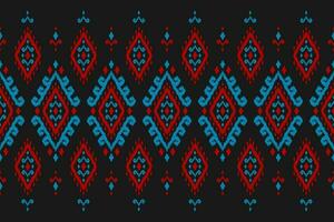 Carpet ethnic tribal pattern art. Ethnic ikat seamless pattern. American, Mexican style. vector