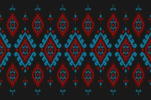 arte de patrón tribal étnico de alfombras. patrón étnico ikat sin fisuras. estilo americano, mexicano. vector