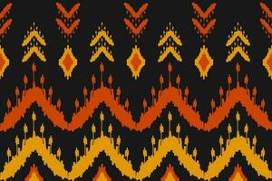 Abstract ethnic pattern art. Ikat seamless pattern traditional. American, Mexican style. vector