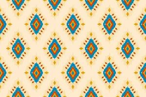 Motif ethnic pattern art. Ikat ethnic seamless pattern in tribal. Indian style. vector