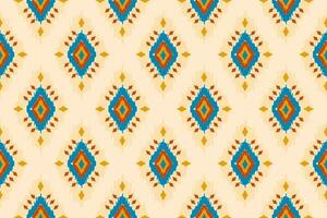 Motif ethnic pattern art. Ikat ethnic seamless pattern in tribal. Indian style. vector