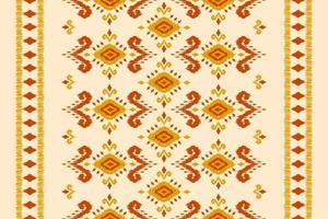 Ethnic ikat seamless pattern in tribal. American, Mexican style. Aztec geometric ornament print. vector