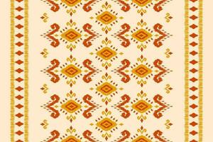 patrón étnico ikat sin costuras en tribal. estilo americano, mexicano. estampado de adornos geométricos aztecas. vector