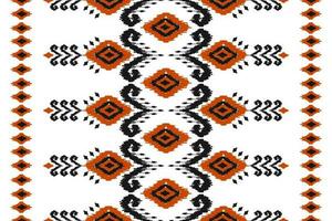 Carpet ethnic tribal pattern art. Ethnic ikat seamless pattern. American, Mexican style. vector