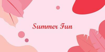 Background design with summer theme vector