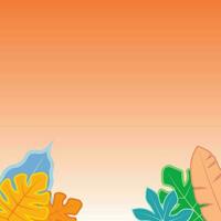 Background design with summer theme vector