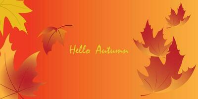 Background design with autumn theme. vector