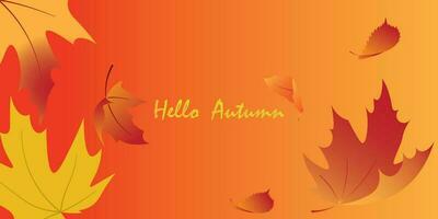 Background design with autumn theme. vector